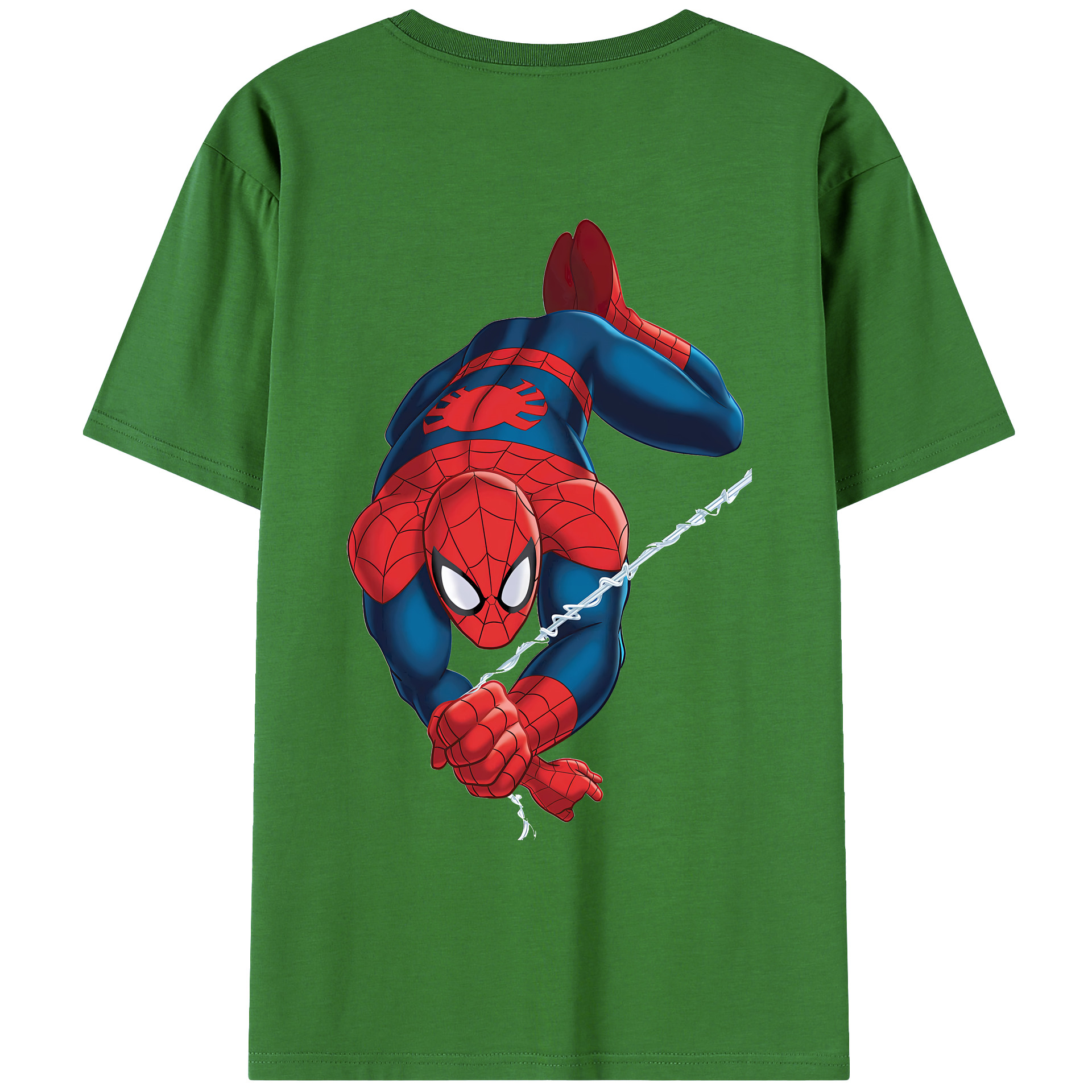 （画像用） Spider Man スパイダーマン レディース半袖Tシャツ(バックプリント)